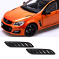 Holden Commodore VF VE Bonnet Vents MATTE Black Stick On